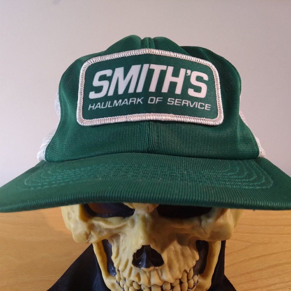 Vintage Smith's Haulmark Service Patch Snap Back Trucker Hat